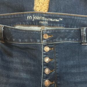Maurices M jeans, mid fit, size 22 W regular.